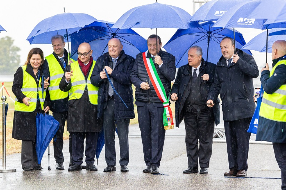 Il taglio del nastro di Solar Farm, impianto fotovoltaico dell'aeroporto di Fiumicino