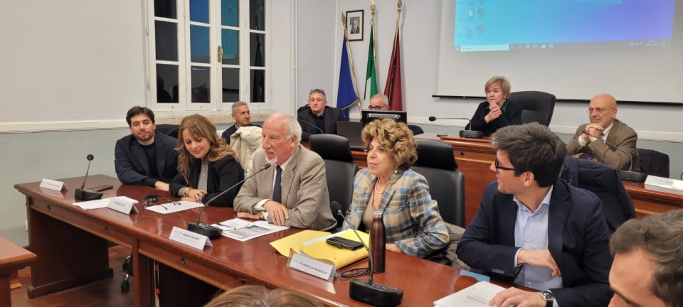 Aula consiliare Massimo di Somma progetto ponte della Scafa, Picca, Falconi,Segnalini, Zannola