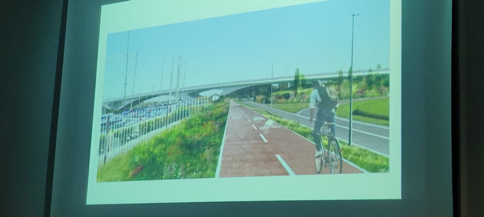 Nuovo Ponte della Scafa, nuovi argini con pista ciclabile